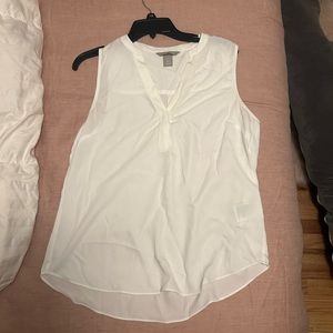 H&M White Sleeveless Business Blouse Size 8